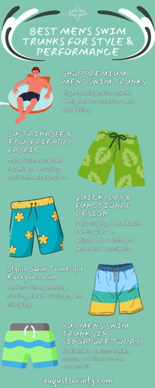 Buy the Best Men's Swim Trunks – Stylish, Comfortable & Durable