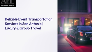 Reliable Event Transportation Services in San Antonio  Luxury & Group Travel