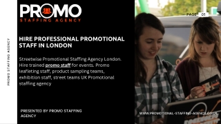 Hire Professional Promotion Staff for Your Brand
