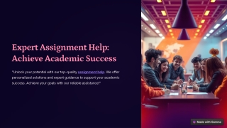 Expert Assignment Help: Get Top-Quality Assistance for Your Academic Success