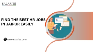 Find the Best HR Jobs in Jaipur Easily