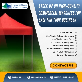 Stock Up on High-Quality Commercial Marquees for Sale for Your Business