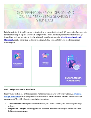 Website Design Steinbach