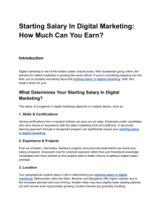 Starting Salary In Digital Marketing_ How Much Can You Earn