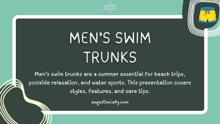 Men’s Swim Trunks – The Perfect Blend of Comfort & Style