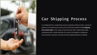 Car Shipping Process