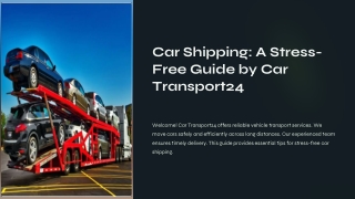 Car Shipping Tips
