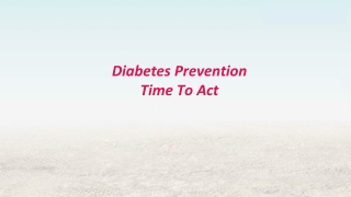 Prediabetes