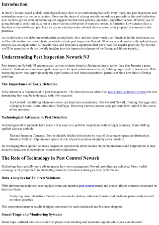 The Role of Technology in Modern Pest Inspection and Control Services