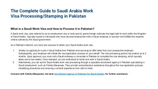 Saudi Work Visa Requirements_ Essential Documents for Saudi Work Visa Application