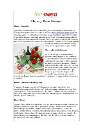 Ramos de Rosas España