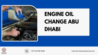 engine oil change abu dhabi