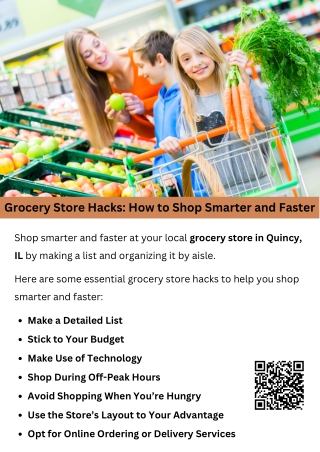 Grocery Store Hacks: How to Shop Smarter and Faster