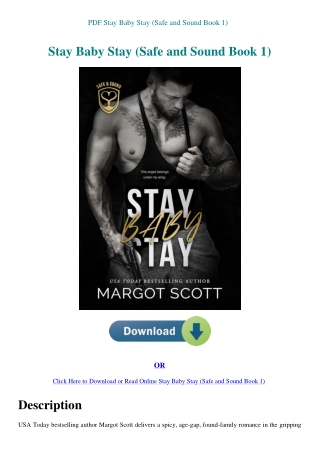 PDF Stay Baby Stay (Safe and Sound Book 1)
