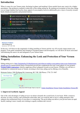 Siding Installation: Enhancing the Look and Protection of Your Vernon Property