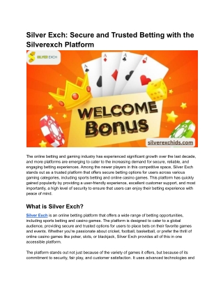 Silver Exch_ Secure and Trusted Betting with the Silverexch Platform