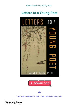 Books  Letters to a Young Poet
