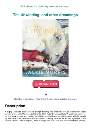PDF eBooks The Unwinding and other dreamings
