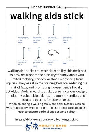 walking aids stick