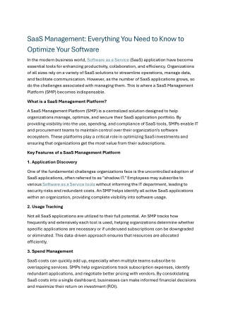 SaaS Management