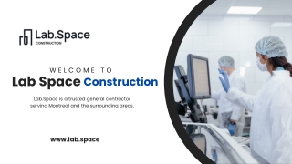 Turnkey Design And Construction Services for Your Project - Lab Space