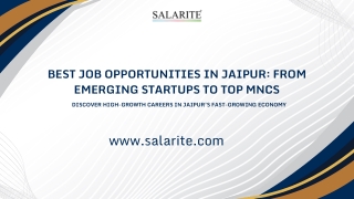 Best Job Opportunities in Jaipur From Emerging Startups to Top MNCs