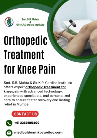 Orthopedic Treatment for Knee Pain