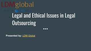 Legal and Ethical Issues in Legal Outsourcing