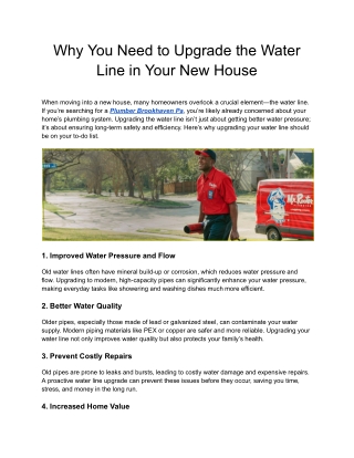 Affordable Plumber Brookhaven PA – Mr. Rooter Plumbing