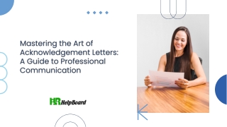 Letter of Acknowledgement