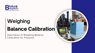 Importance of Weighing Balance Calibration for Precision