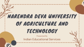 Narendra Deva University of Agriculture and Technology