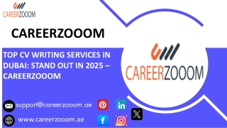 Top CV Writing Services in Dubai Stand Out in 2025 - CareerZooom