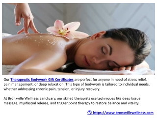 Relaxing Massage Gift Certificates