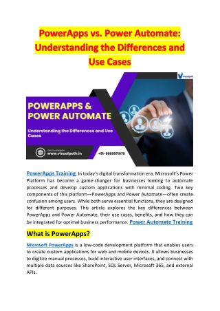 Top PowerApps Training | Power Automate Training