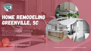 Transform Your Space with Expert Home Remodeling in Greenville, SC