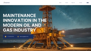Maintenance Innovation In The Modern Oil And Gas Industry
