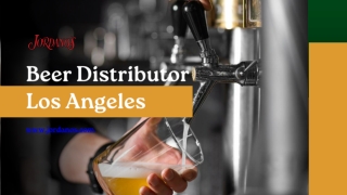 Beer Distributor Los Angeles