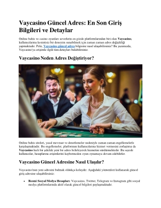 VayCasino Lisans ve Güvenlik Bilgileri