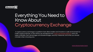 Everything You Need to Know About Cryptocurrency Exchange