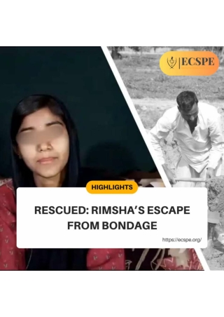 Rescued Rimsha’s Escape from Bondage (1)