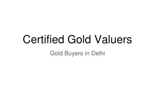 Gold Buyers in Delhi