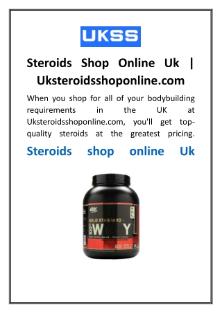 Steroids Shop Online Uk  Uksteroidsshoponline.com