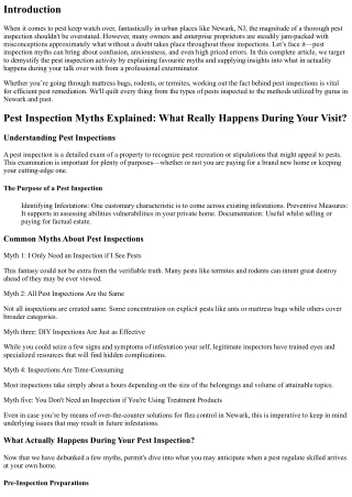 Pest Inspection Myths Explained: What Really Happens During Your Visit?