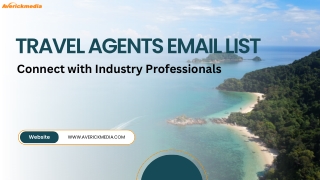 Travel Agents Email List-Connect with Industry Professionals