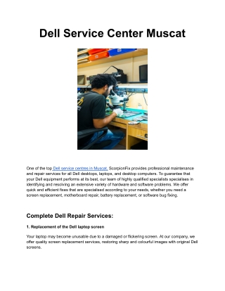 Dell Service Center Muscat