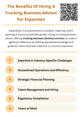 The Benefits Of Hiring A Trucking Business Advisor For Expansion