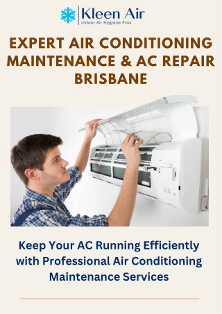 Expert Air Conditioning Repair & Maintenance Services in Brisbane