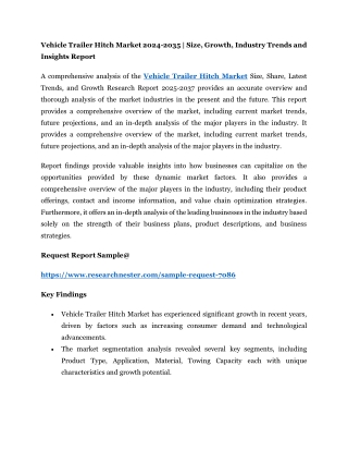 Vehicle Trailer Hitch Market