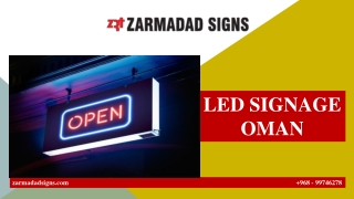 LED SIGNAGE OMAN